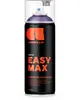 Sort spraydåse, 400 ml, med orange tekst. Mærket 'COSMOS LAC EASY MAX SATIN'. Klar hætte og dyse, giver overlegen dækning og fløjlsblød satinfinish.