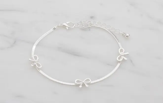 Armbånd med sløjfer - sølv