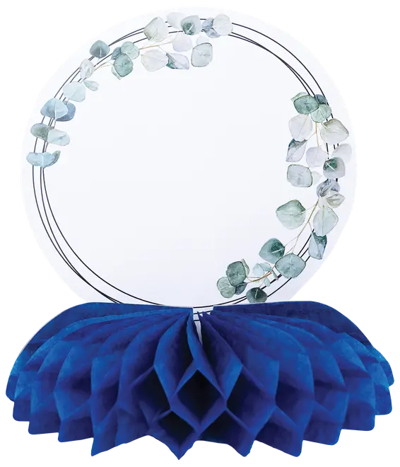 Honeycomb med skilt blå