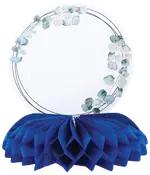 Honeycomb med skilt blå