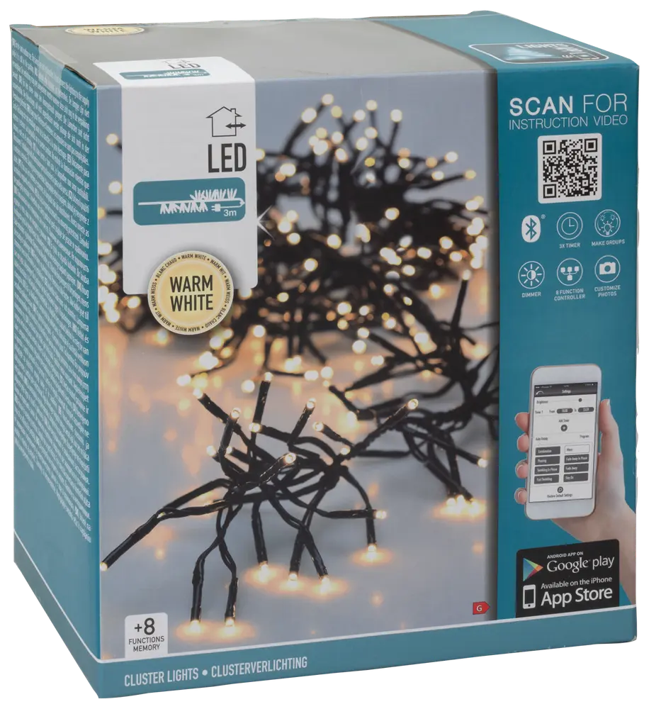 Klusterslinga app 576 LED 