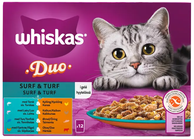 Whiskas duo Suft & Turf - 12 x 85g