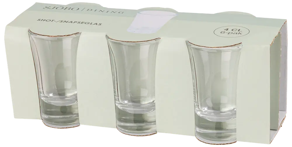 Shot- och snapsglas 4 cl 6-pack