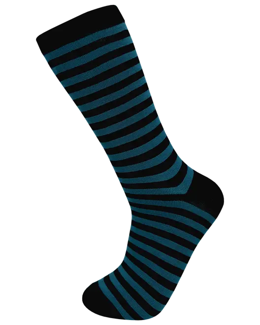 Strumpor med ränder - blå