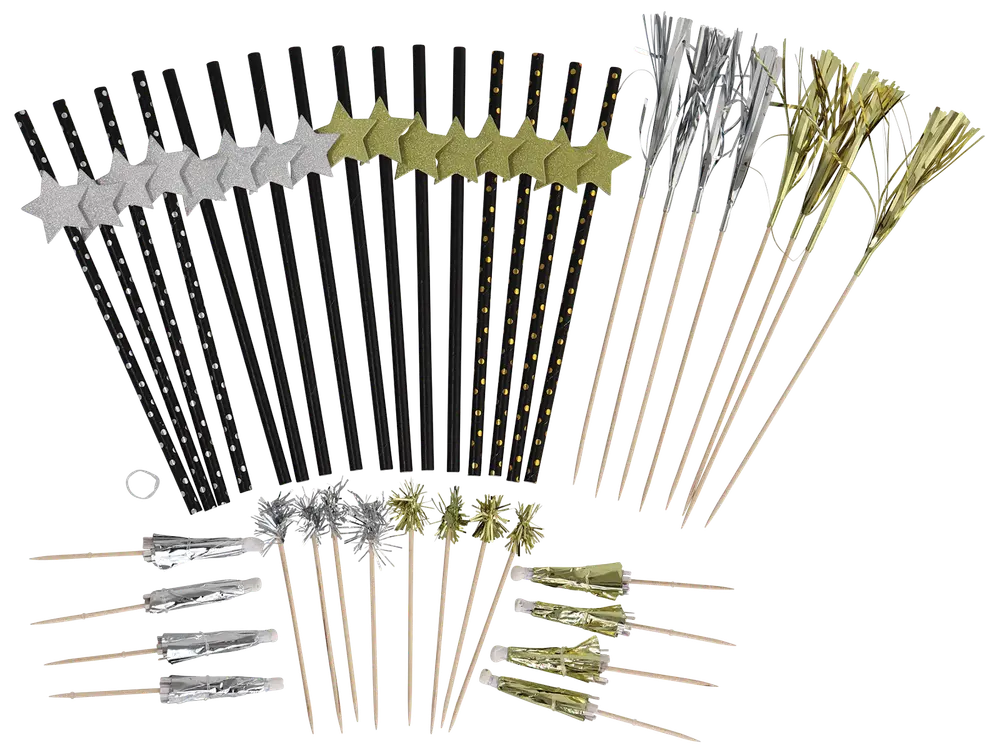 Drinkdekorationer, 40 stycken