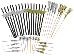 Drinkdekorationer, 40 stycken