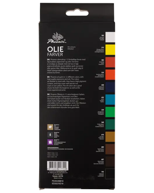 Oljefärger - 12 ml
