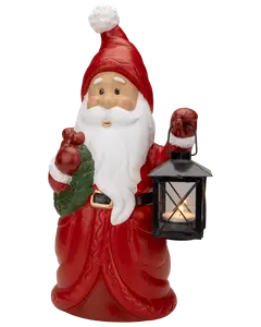 Lykta med tomte 38 cm