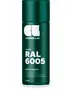 Spraydåse med Cosmos Lac blank akrylmaling, RAL 6005 mosgrøn, 400 ml. Ultra-højglans finish, hurtigtørrende formel og anti-dryp dyse for jævn påføring.