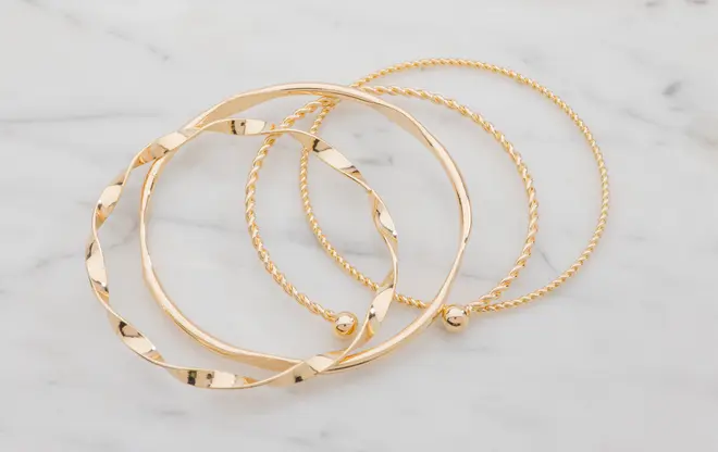 Armbånd 4 stk. - guld