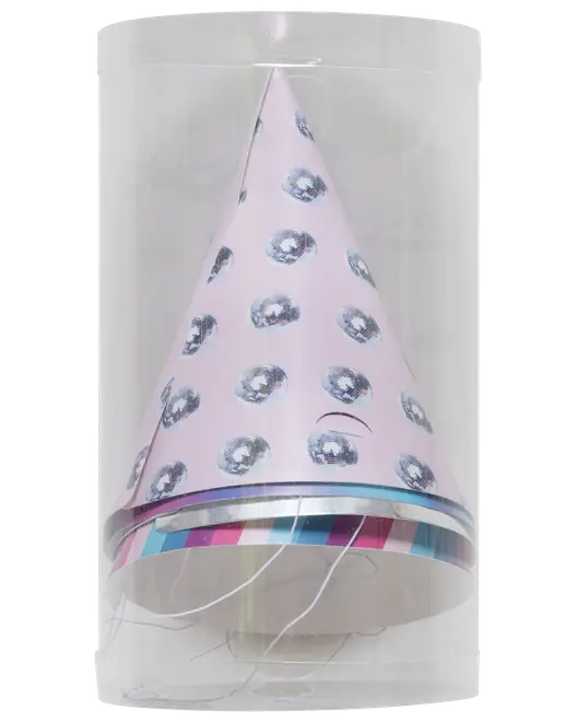 Disco papirhatte 4-pak