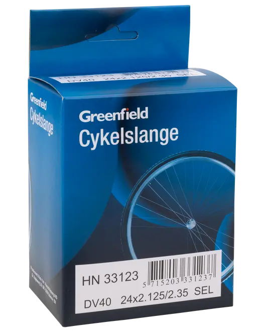 Greenfield Cykelslange DV40 24 x 2,12-2,35 selvlap