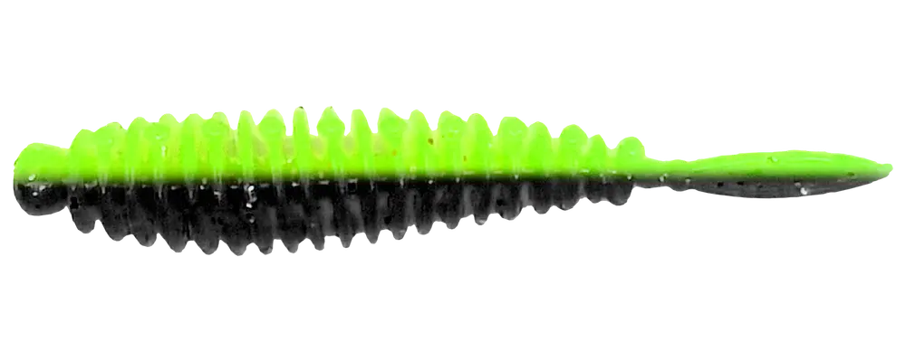 Flexibait Fat Worm Chartreuse 5-pak - hvidløg