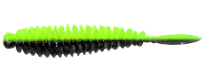 Flexibait Fat Worm Chartreuse 5-pak - hvidløg