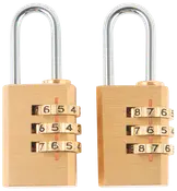 Rockfort Hänglås med kod 20 mm 2-pack 3 siffror