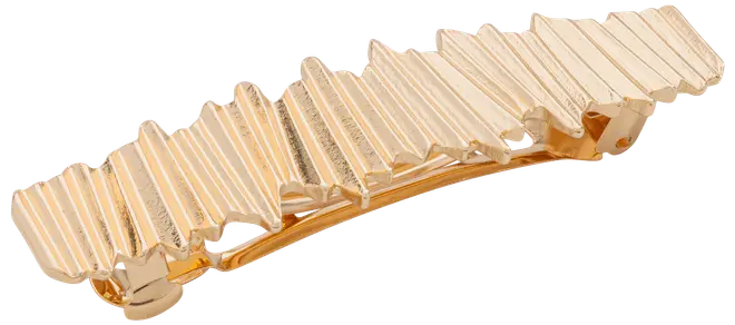 Hårspænde bred - guld