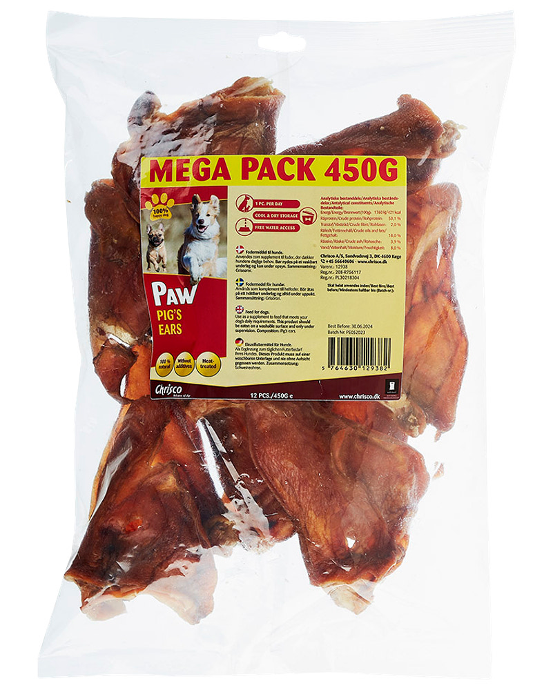 PAW Pig's Ears 450 g