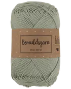 Bomullsgarn 50 g- ljusgrön 
