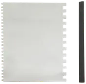 Tandspartel dobbelt 3/6 mm