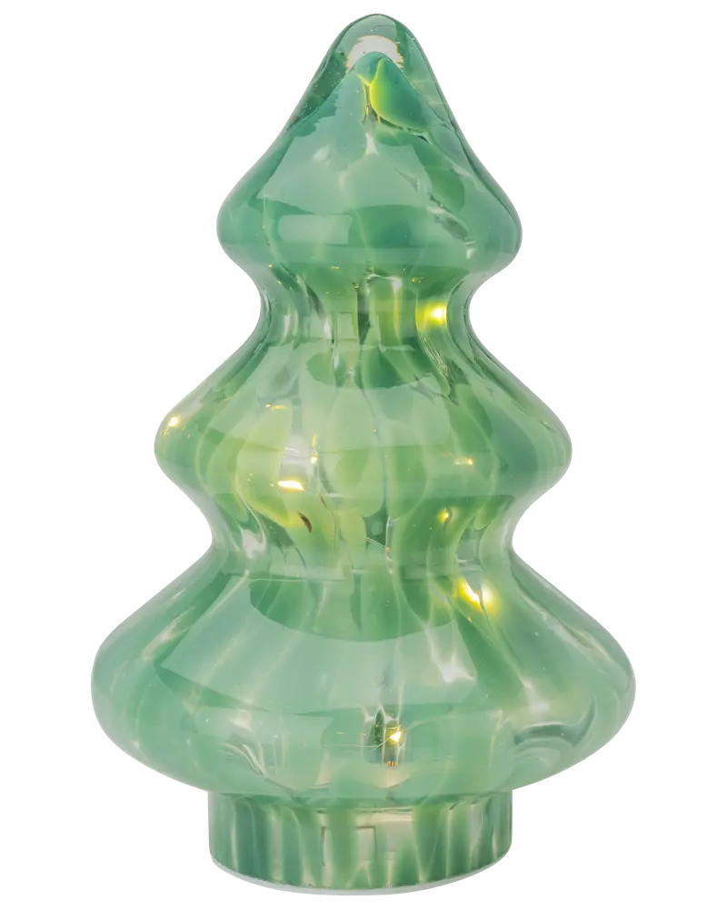 Julgranslampa i glas - höjd 20 cm