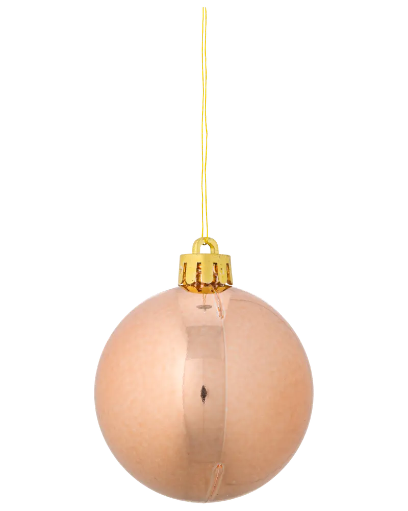  Julgranskulor Ø5 cm 10-pack - Roséguld