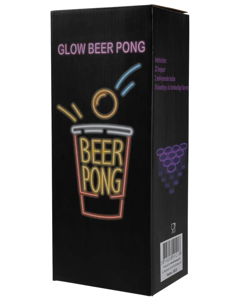 Glow beer pong