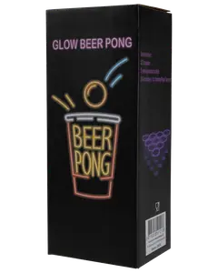Glow beer pong