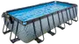 EXIT TOYS Pool 540x250x122cm med pumpe og skærm - Grå