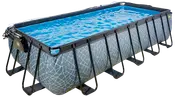 EXIT TOYS Pool 540x250x122cm med pumpe og skærm - Grå