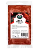 70g påse Taste Nature mild paprikapulver, finmalt, i återförslutningsbar plastförpackning med tydlig etikett. Passar till kryddning och matlagning, mild smakprofil.