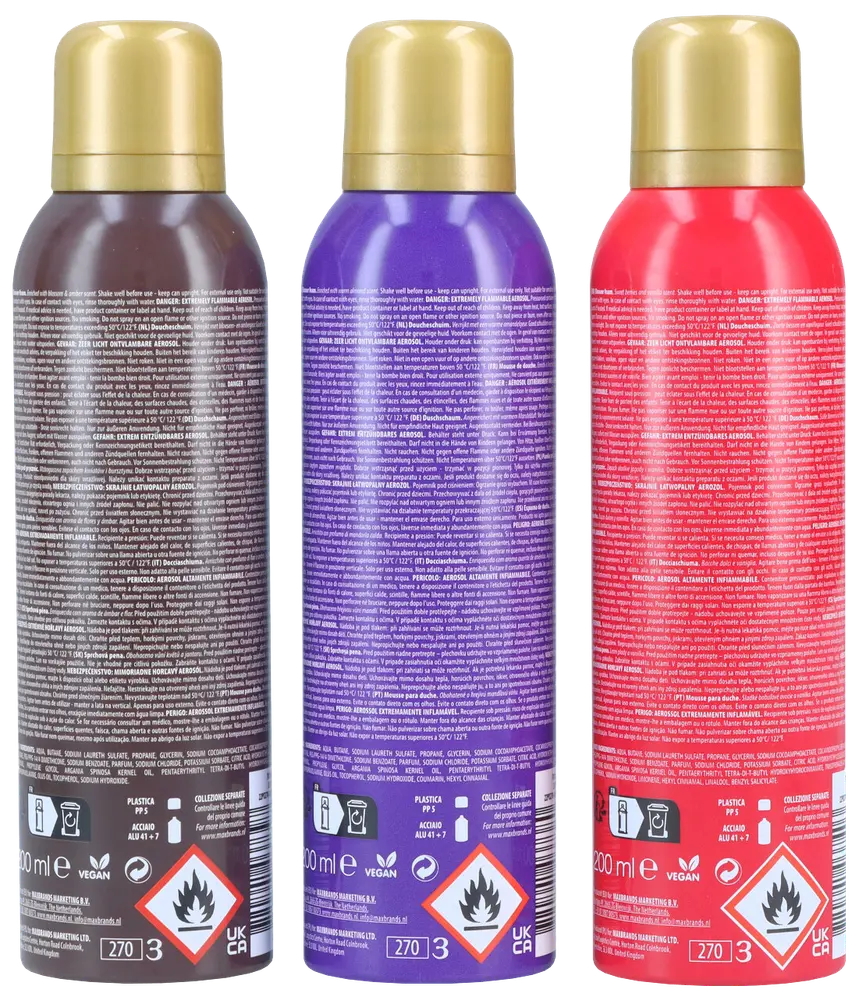 Spa shower foam 200 ml - assorterede varianter