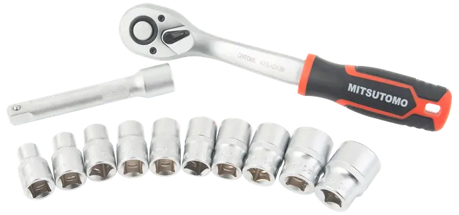 Mitsutomo hylsnyckelsats 1/2” - 12 delar