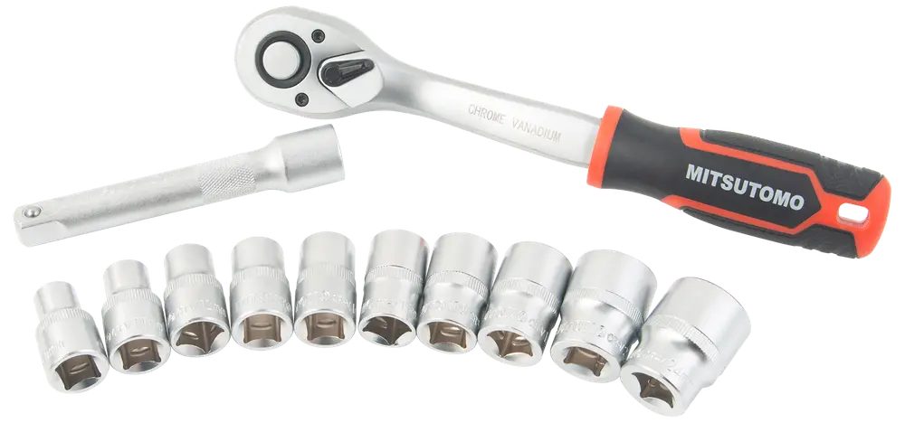 Mitsutomo hylsnyckelsats 1/2” - 12 delar