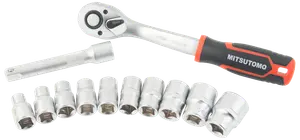 Mitsutomo hylsnyckelsats 1/2” - 12 delar