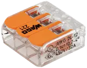 WAGO Kopplingsklämmor för 3 trådar 12-pack