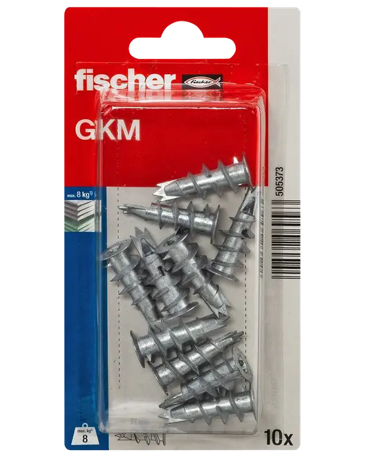 Fischer Gips plugg metall GKM K 10 st.