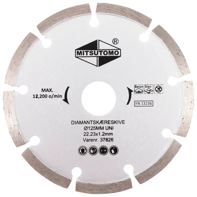 Mitsutomo Diamantkapskiva Ø125 mm - uni