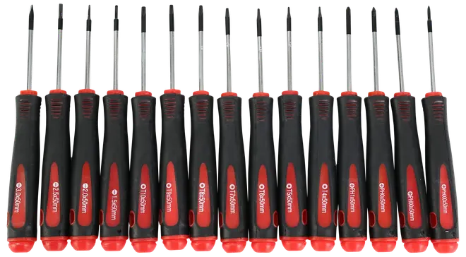 Skruvmejselsats för elektronik 15 delar