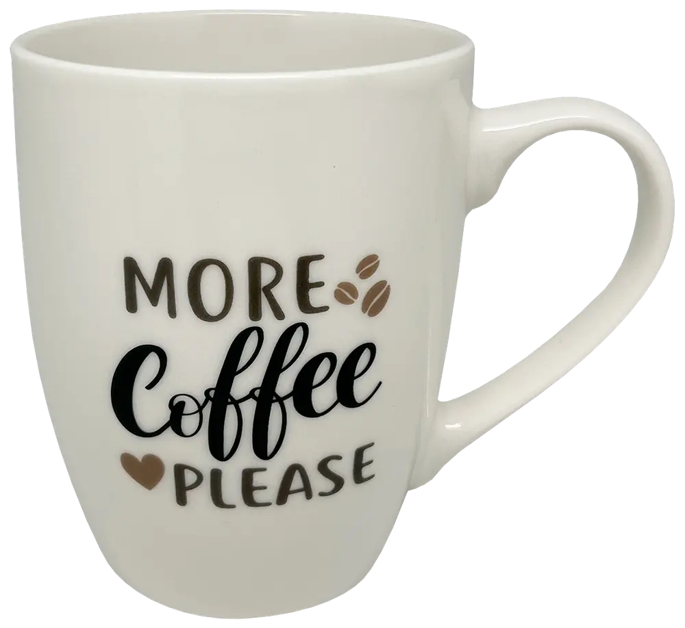 Kaffekopp med text