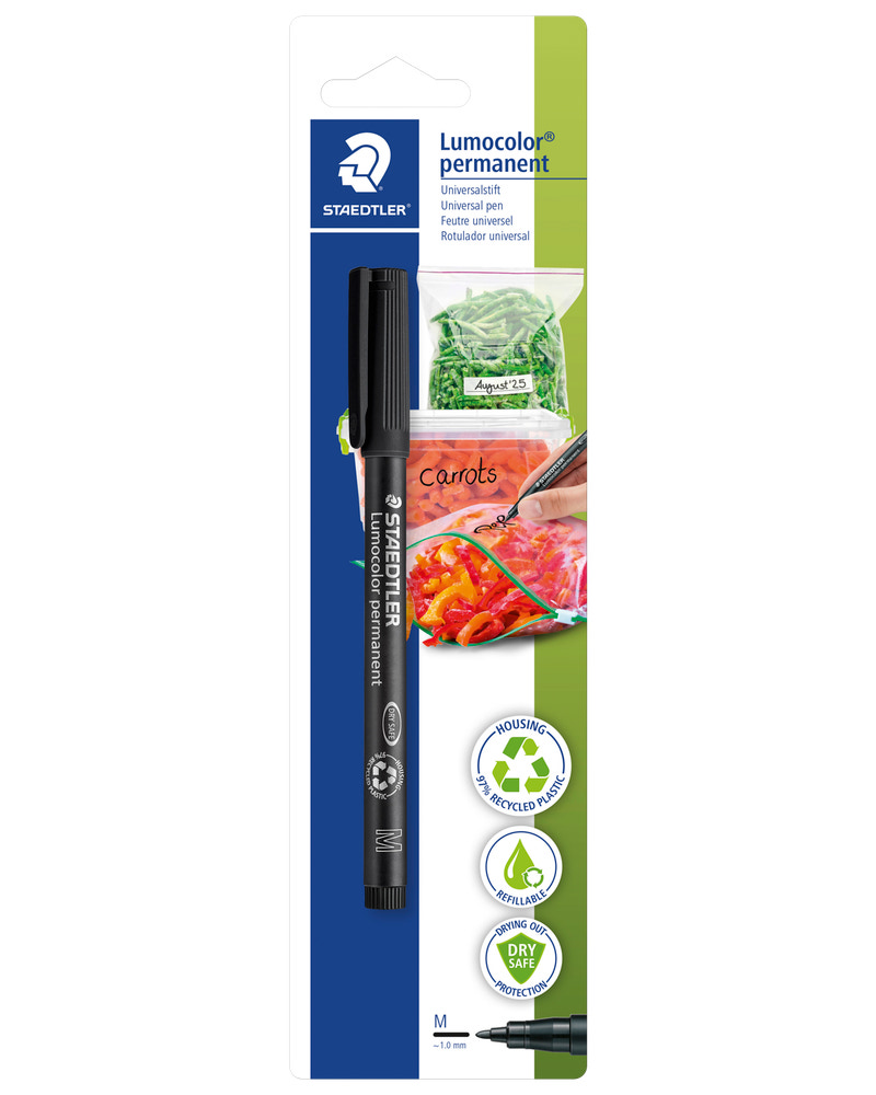 Staedtler Permanent pen Lumocolor 1,0 mm - sort