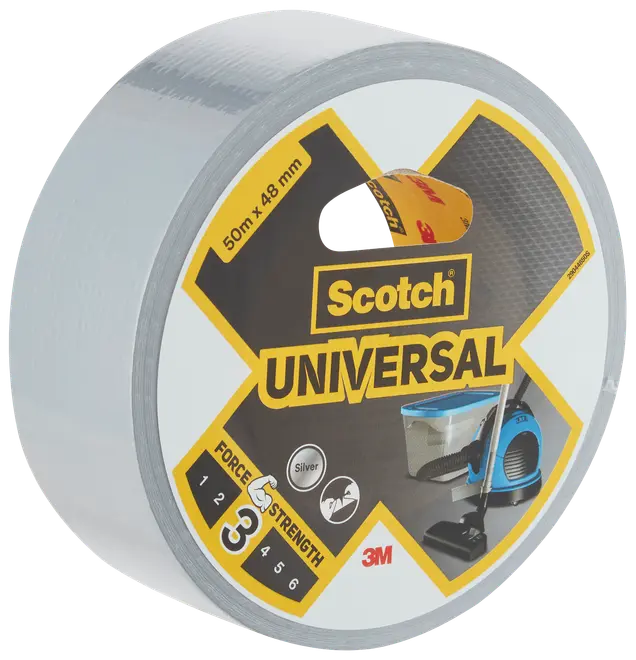 Scotch® Universal Lærredstape Sølv 48 mm x 50 meter