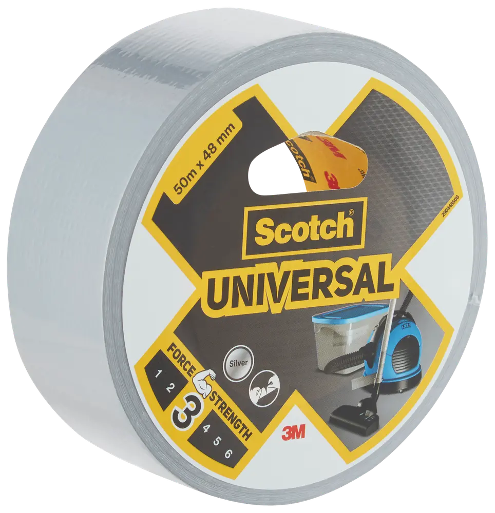 Scotch® Universal Lærredstape Sølv 48 mm x 50 meter