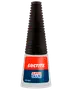 Loctite Super Glue-flaske med sort rillet skruelåg og rød-blå etiket.