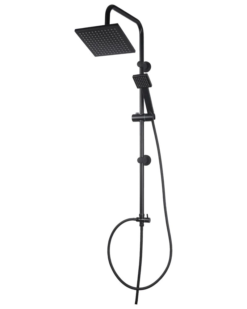 Duschset med 2 duschhuvud - Svart
