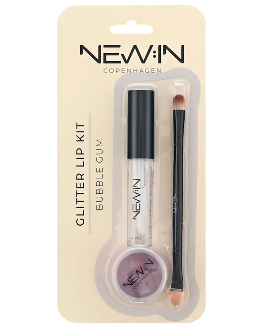 NEW:IN Lip Kit m/glitter assorteret