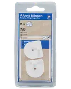 Rørophæng i hvid plast 7/8 2-pak