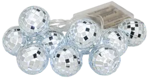  Ljusslinga Discokula Silver 10 LED
