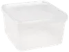 Plastbøtte med låg 3 l Firkantet