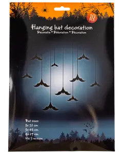 Fladdermöss hängande 10-pack - 3 storlekar