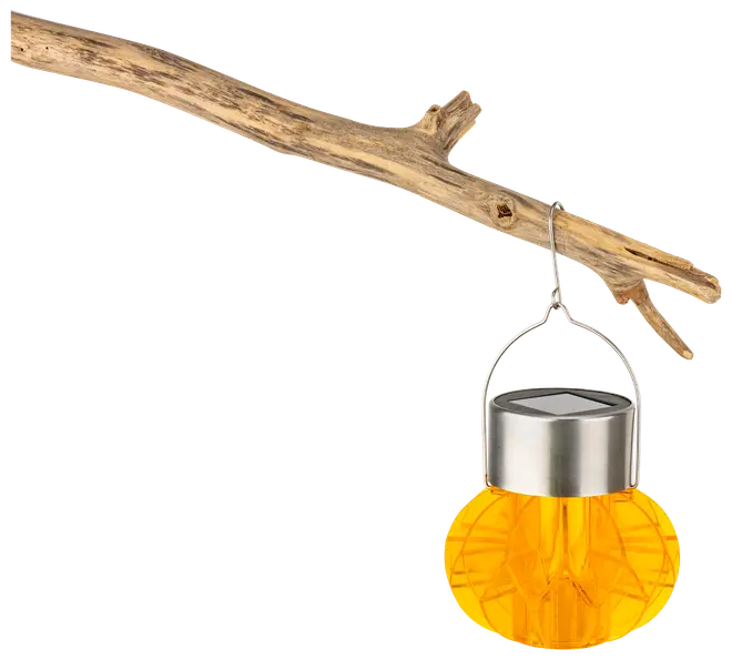 Solcellslampa på spett färgad 